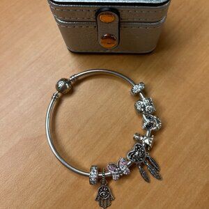 Pandora charm bracelet (see description)